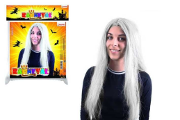 Paruka stříbrná dlouhá