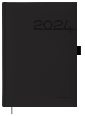 Diář 2024 denní A5 Herlitz černý