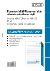 Vložka 2024 do diáře A5 denní