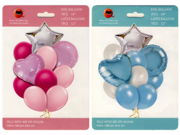 Párty balónky 10ks modré-růžové