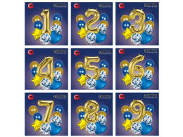 Sada nafukovacích balónků číslo 