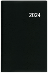 Diář 2024 čtrnáctidenní Gustav-PVC černý