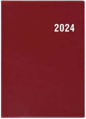 Diář 2024 čtrnáctidenní Ladislav-PVC bordó