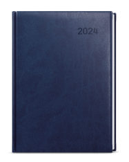 Diář 2024 denní A4 Goliáš-vivella modrý