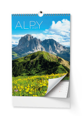 Kalendář nástěnný 2024 A3 Alpy