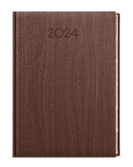 Diář 2024 denní A5 Ctirad-výsek Wood hnědý