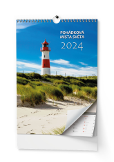 Kalendář nástěnný 2024 A3 Pohádková místa světa