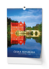 Kalendář nástěnný 2024 A3 Česká republika