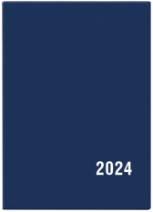 Diář 2024 měsíční Anežka-PVC modrý