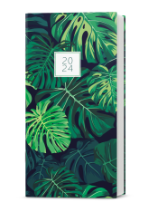 Diář 2024 měsíční Halina-lamino monstera