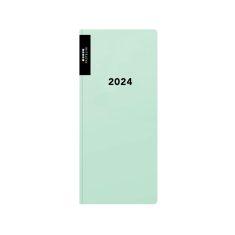 Diář 2024 měsíční kapesní PASTELINi zelený