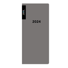 Diář 2024 čtrnáctidenní kapesní PASTELINi šedý