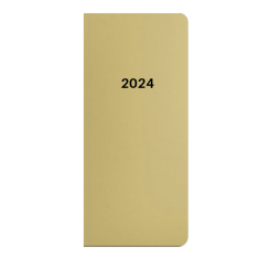 Diář 2024 čtrnáctidenní Metallic zlatý