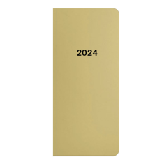 Diář 2024 čtrnáctidenní kapesní Metallic zlatý