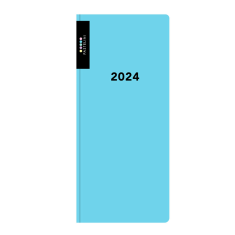 Diář 2024 čtrnáctidenní kapesní PASTELINi modrý