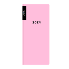 Diář 2024 čtrnáctidenní kapesní PASTELINi růžový