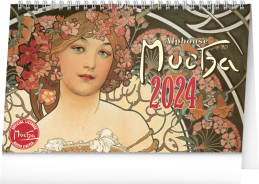 Kalendář stolní 2024 Alfons Mucha