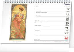 Kalendář stolní 2024 Alfons Mucha
