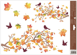 Okenní folie podzimní listy