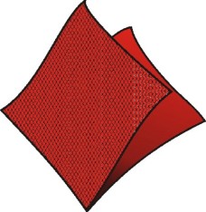 Papírové ubrousky 40ks červené
