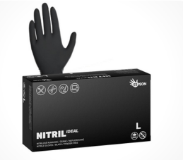 Jednorázové rukavice Nitril L 100ks černé