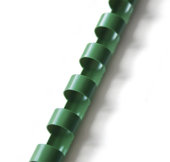 Hřbet pro kroužkovou vazbu 10mm 55ls zelený