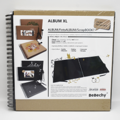 Fotoalbum Scrapbook XL 30x30cm černé