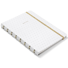 Zápisník A5 Filofax Notebook Moonlight Bílá