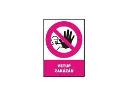 Samolepka Vstup zakázán