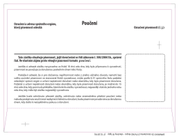 Obálka C5 Doručenka s poučením NCR