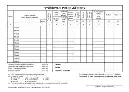 Cestovní příkaz A5 s vyúčtováním