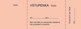 Blok vstupenka