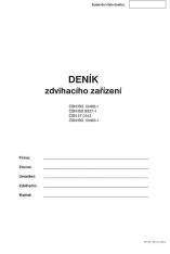 Deník zdvihacího zařízení A4