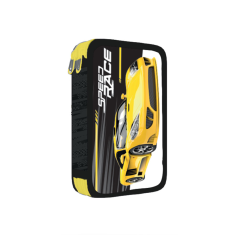 Školní penál dvoupatrový Auto