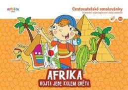 Omalovánky A4 Vojta jede kolem světa Afrika