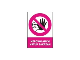 Samolepka Nepovolaným vstup zakázán
