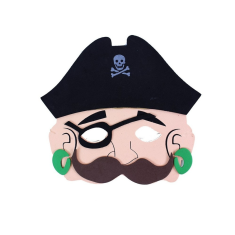 Pirátská maska 2ks