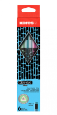 Trojhranná tužka HB s gumou Kores Grafitos