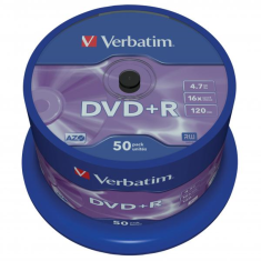 Verbatim DVD+R 4.7GB 16x, 50ks