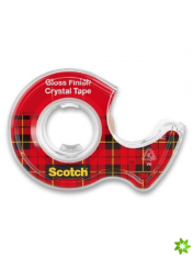 Samolepicí páska 3M Scotch Crystal s odvíječem 19mm / 7,5m
