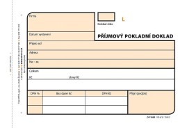 Příjmový doklad NCR A6