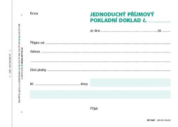 Příjmový doklad A6