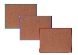 Korková tabule BoardOK 1500x1200mm červený rám