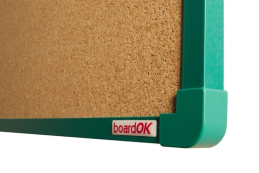 Korková tabule BoardOK zelený rám 1500x1200mm