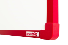 Magnetická tabule BoardOK 1500x1200mm AL červený rám