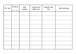 Kniha jízd A6 firemního/soukromého vozidla