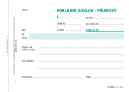 Příjmový doklad s DPH NCR A6
