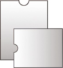 Pouzdra na doklady 62×89mm U s palcovým výsekem