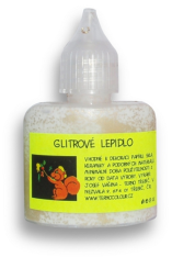 Glitrové lepidlo na textil neon modrý