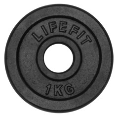 Kotouč LIFEFIT® 1,0kg, kovový, pro 30mm tyč